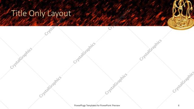 Title Only presentation slide layout