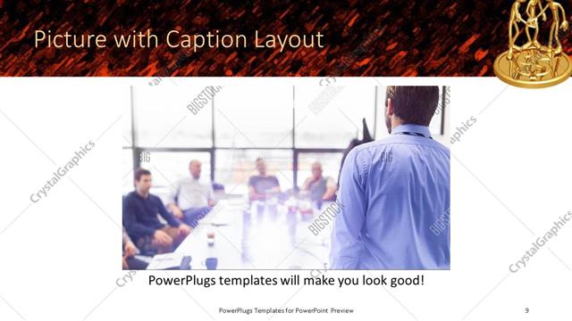 Picture with Caption presentation slide layout