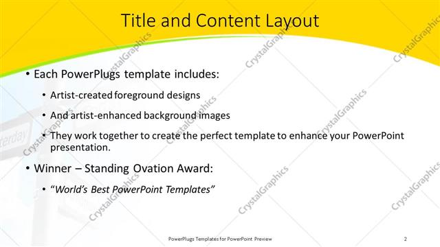 Title and Content presentation slide layout