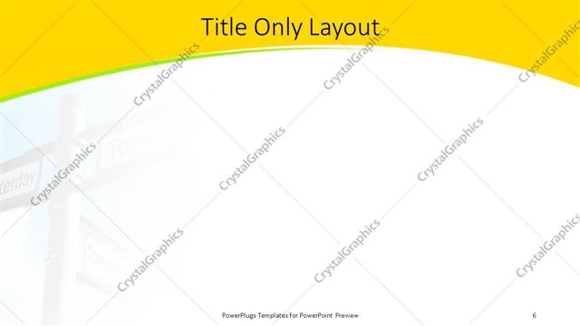 Title Only presentation slide layout