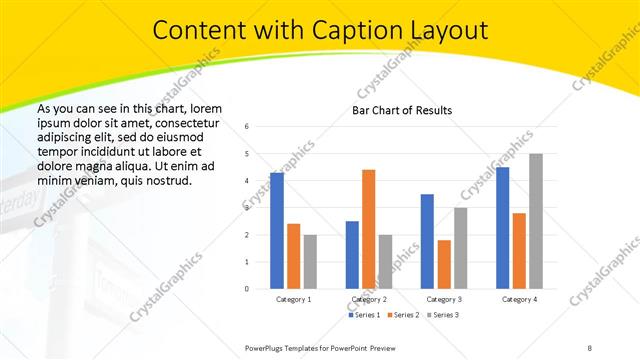 Content with Caption presentation slide layout