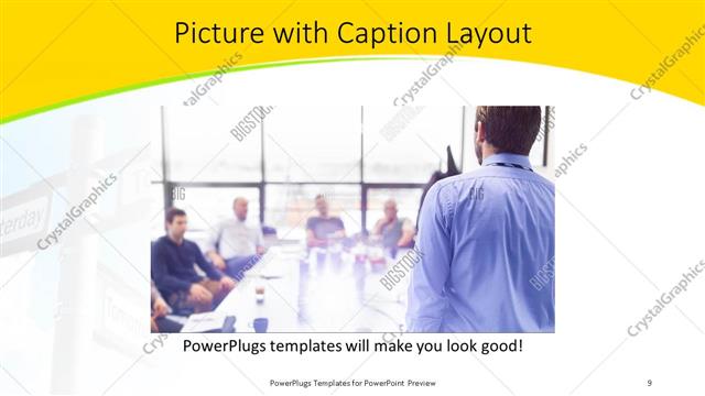 Picture with Caption presentation slide layout