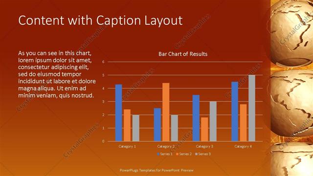 Content with Caption presentation slide layout