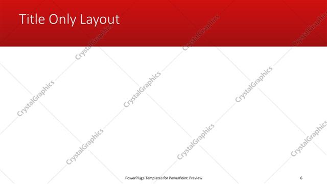 Title Only presentation slide layout