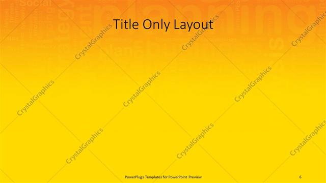 Title Only presentation slide layout