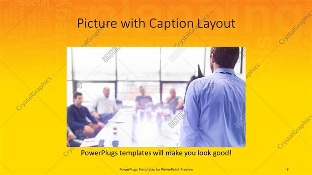 Picture with Caption presentation slide layout