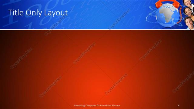 Title Only presentation slide layout