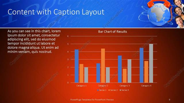 Content with Caption presentation slide layout
