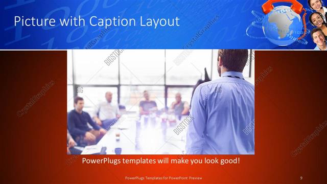 Picture with Caption presentation slide layout