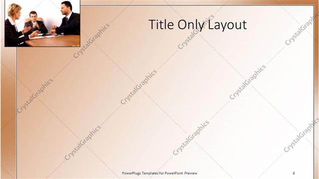 Title Only presentation slide layout