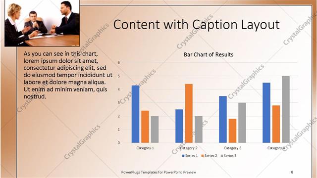 Content with Caption presentation slide layout