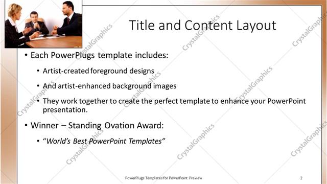 Title and Content presentation slide layout