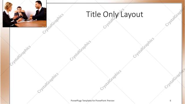 Title Only presentation slide layout