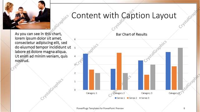 Content with Caption presentation slide layout