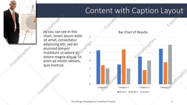 Content with Caption presentation slide layout