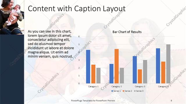 Content with Caption presentation slide layout