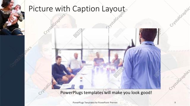 Picture with Caption presentation slide layout