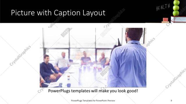Picture with Caption presentation slide layout