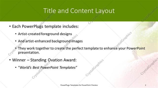 Title and Content presentation slide layout