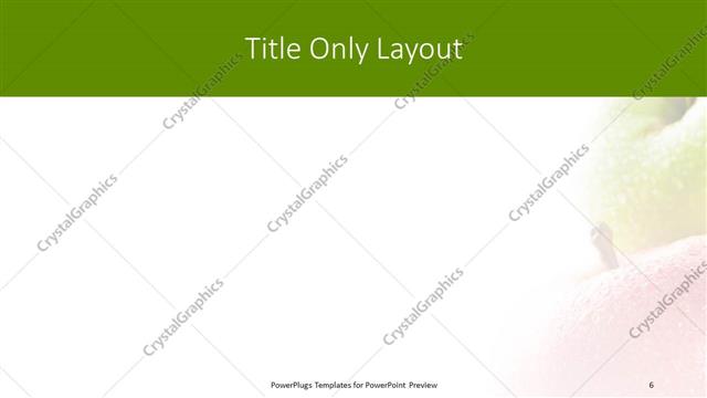 Title Only presentation slide layout