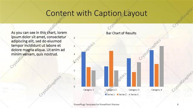 Content with Caption presentation slide layout