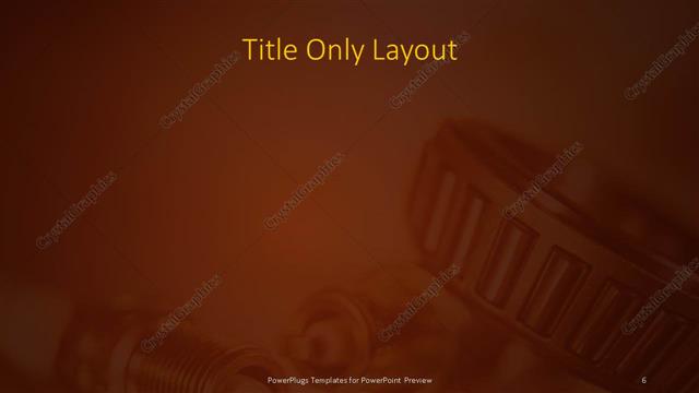 Title Only presentation slide layout