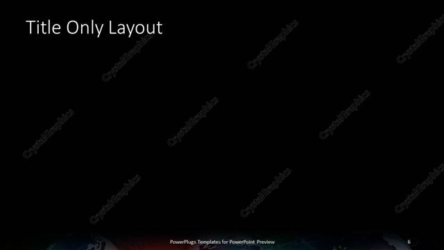 Title Only presentation slide layout