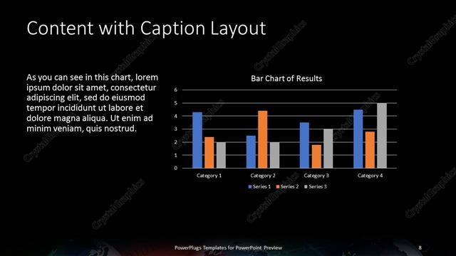 Content with Caption presentation slide layout