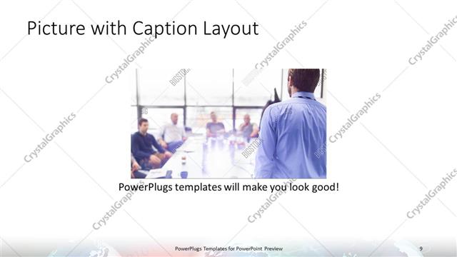 Picture with Caption presentation slide layout