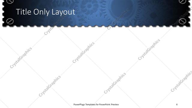 Title Only presentation slide layout