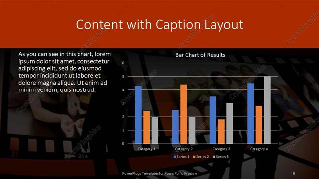 Content with Caption presentation slide layout