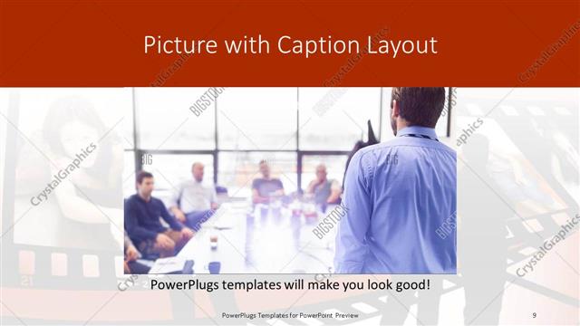 Picture with Caption presentation slide layout