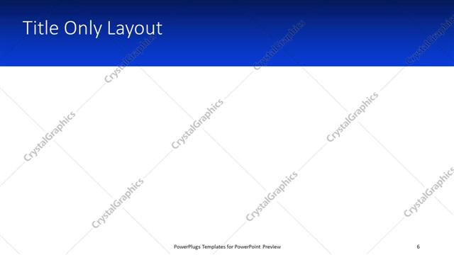 Title Only presentation slide layout