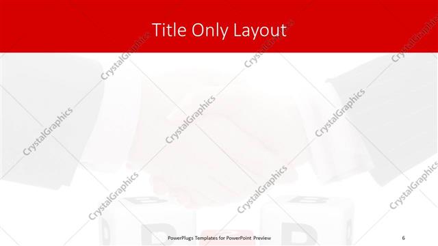Title Only presentation slide layout
