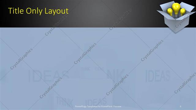 Title Only presentation slide layout
