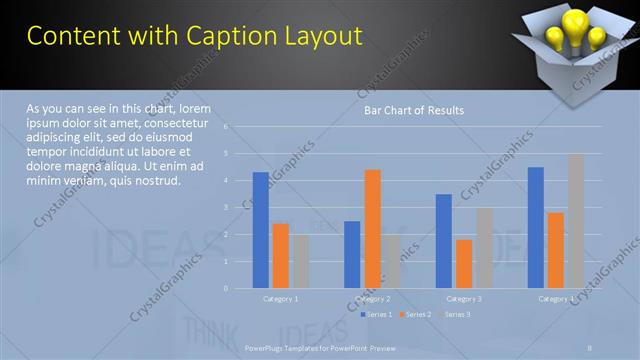 Content with Caption presentation slide layout