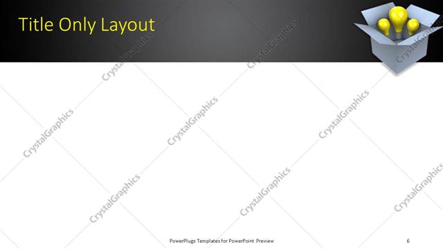 Title Only presentation slide layout