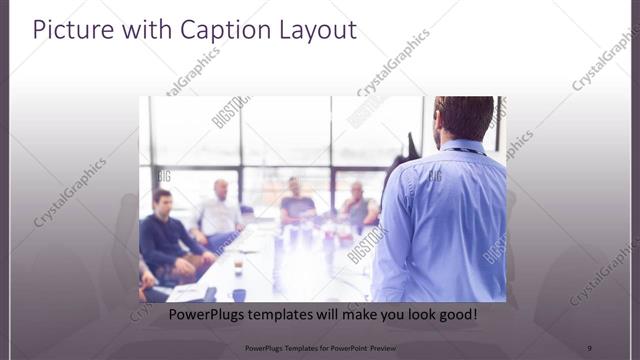 Picture with Caption presentation slide layout