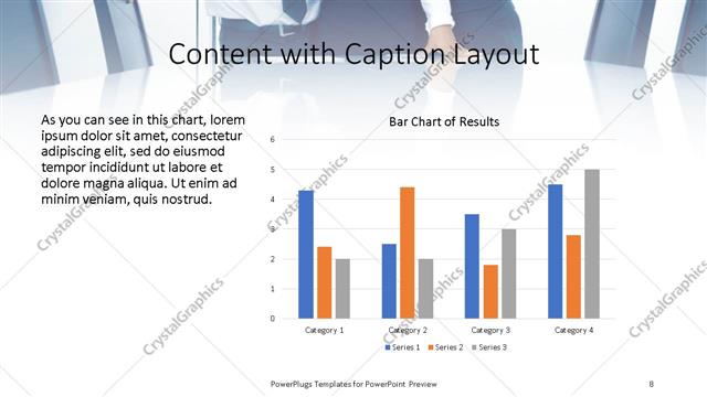 Content with Caption presentation slide layout