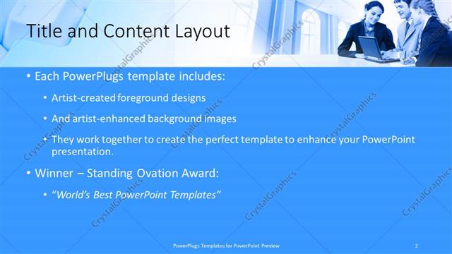 Title and Content presentation slide layout