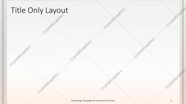 Title Only presentation slide layout