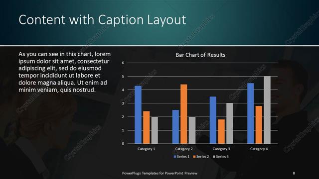Content with Caption presentation slide layout