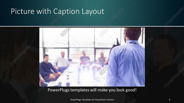 Picture with Caption presentation slide layout