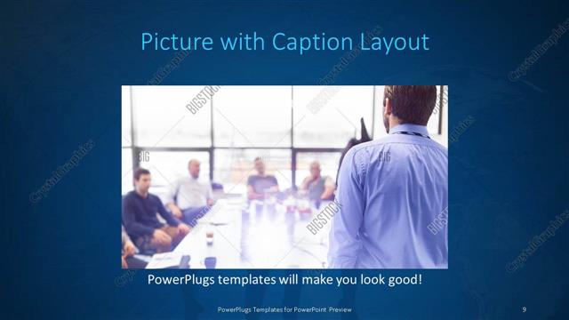 Picture with Caption presentation slide layout