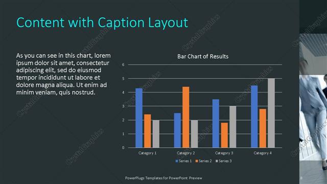 Content with Caption presentation slide layout