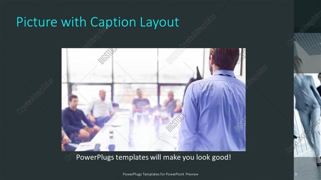 Picture with Caption presentation slide layout