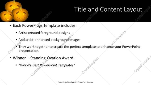 Title and Content presentation slide layout