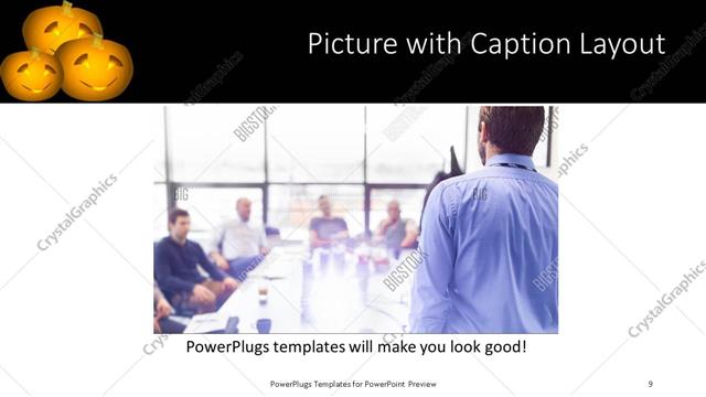 Picture with Caption presentation slide layout