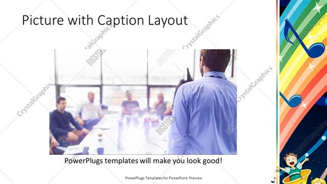 Picture with Caption presentation slide layout
