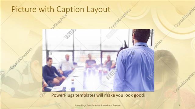 Picture with Caption presentation slide layout